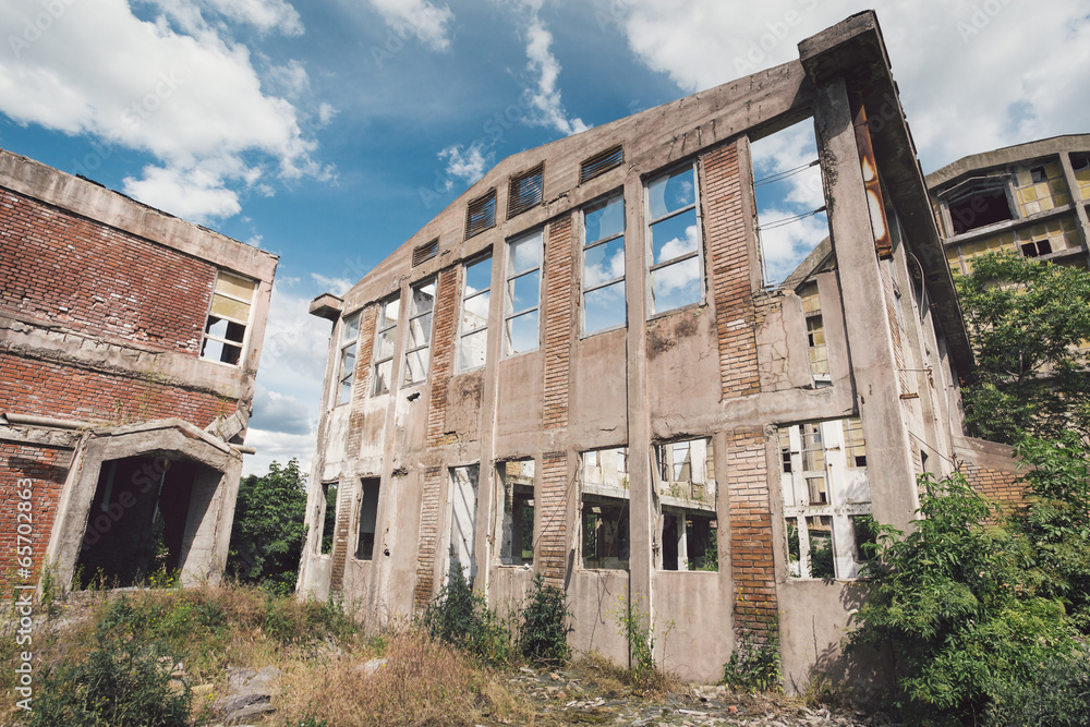 Ruined buildings