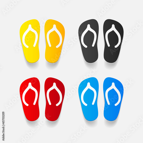 realistic design element: slippers