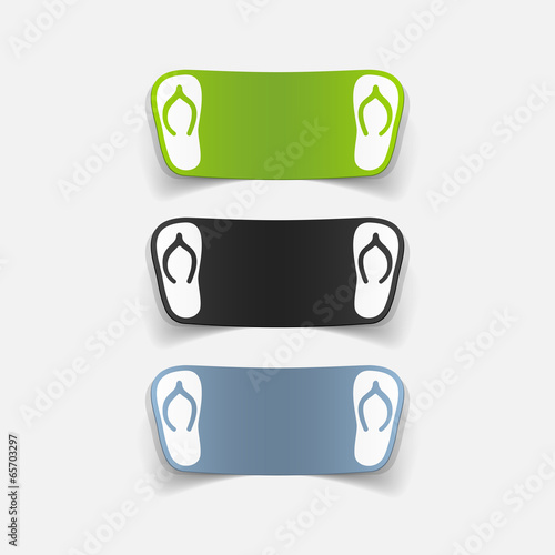 realistic design element: slippers