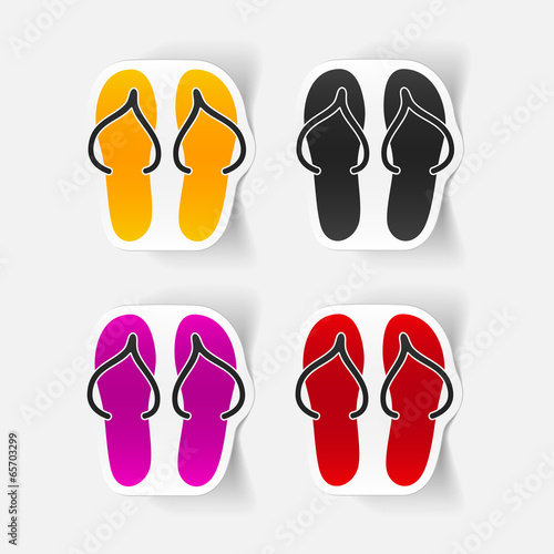 realistic design element: slippers