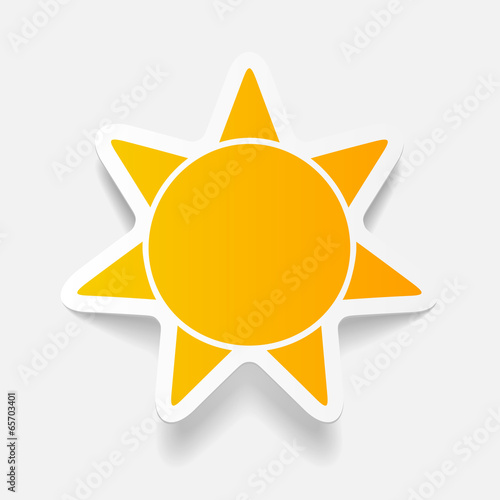 realistic design element: sun