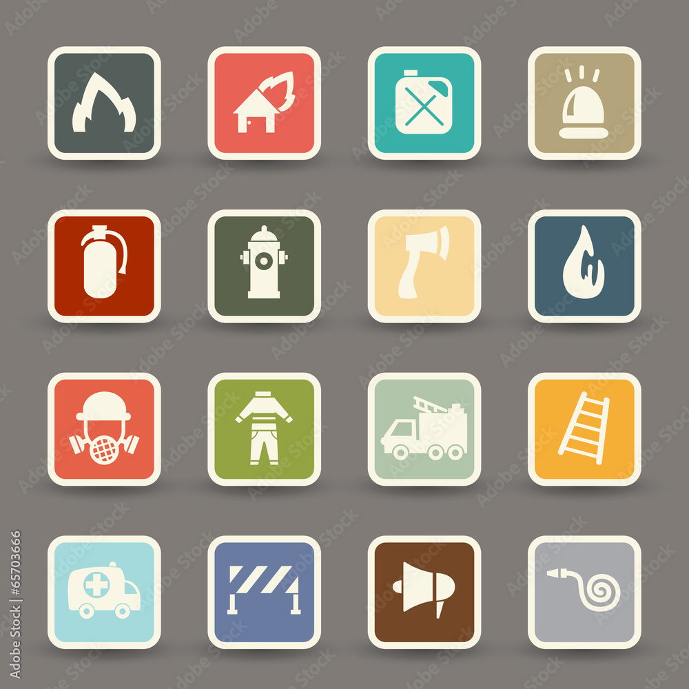 Fireman icons.vector eps10 Fireman icons.vector eps10