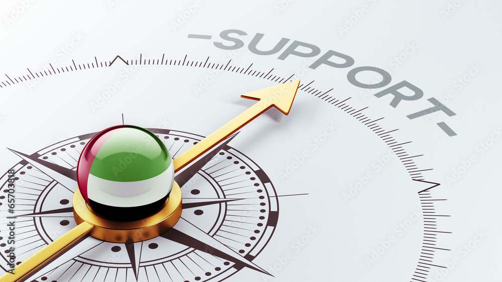 United Arab Emirates. Support Concept United Arab Emirates. Support Concept