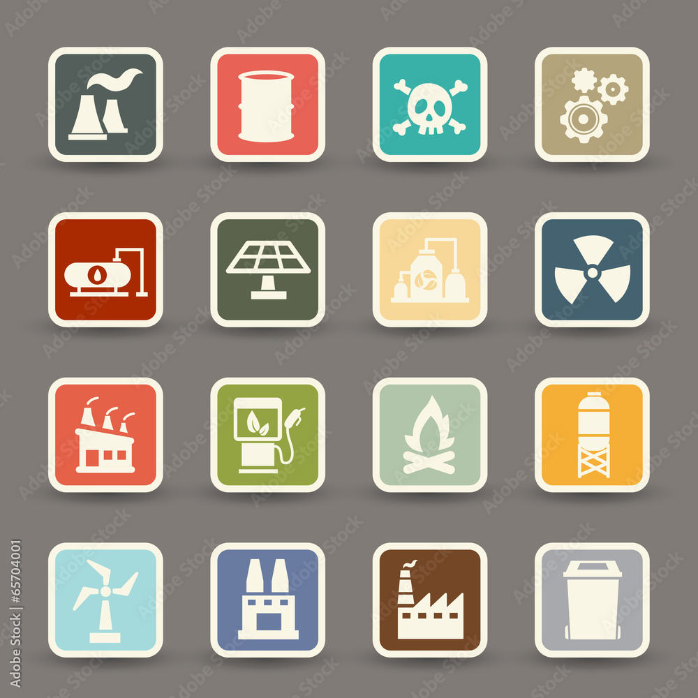 Factory icons.vector eps10