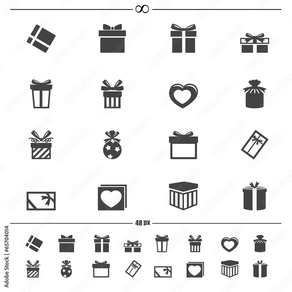 gift box icons.vector eps10 gift box icons.vector eps10
