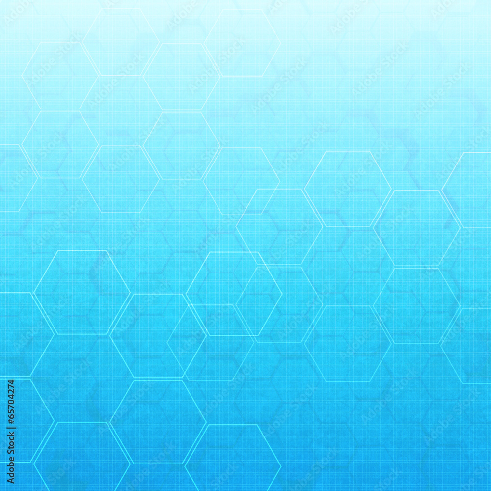 Fototapeta premium hexagon abstract medical background