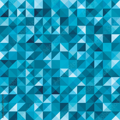 Blue seamless geometric abstract background
