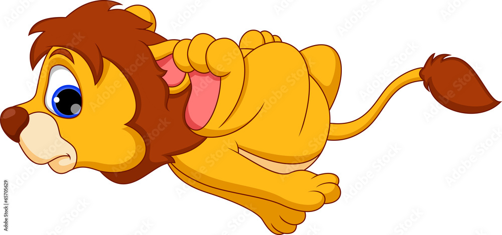 Cute lion cartoon running Stock Vector | Adobe Stock Cute lion cartoon running Stock Vector | Adobe Stock