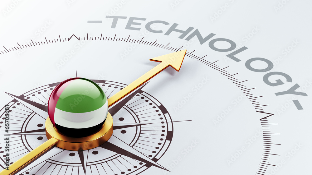 United Arab Emirates. Technology Concept United Arab Emirates. Technology Concept