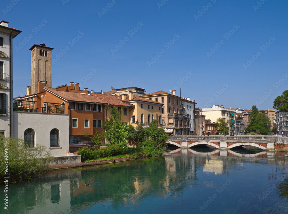 Treviso, Brücke über die Sile / Venetien / Italien