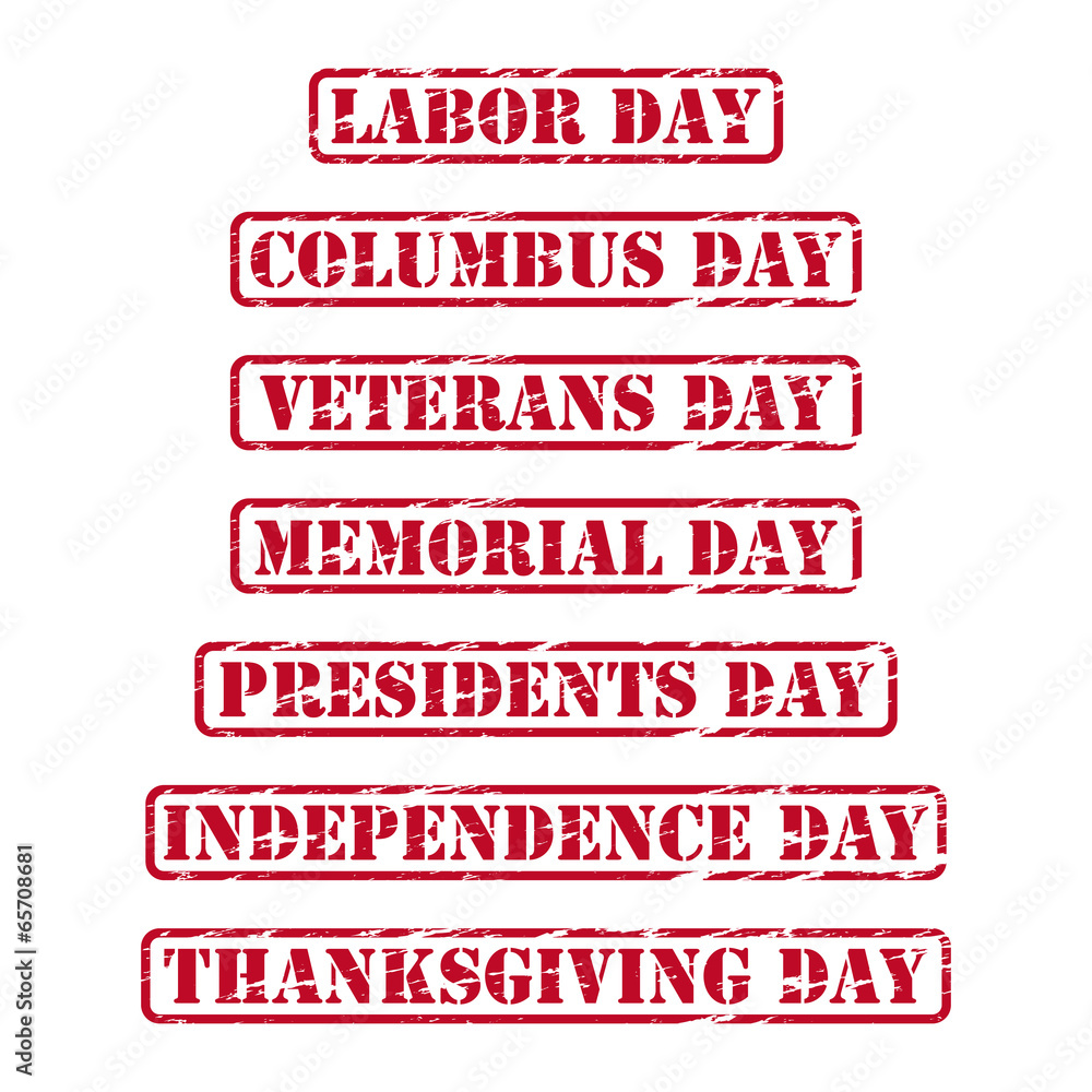 USA holidays rubber stamps USA holidays rubber stamps