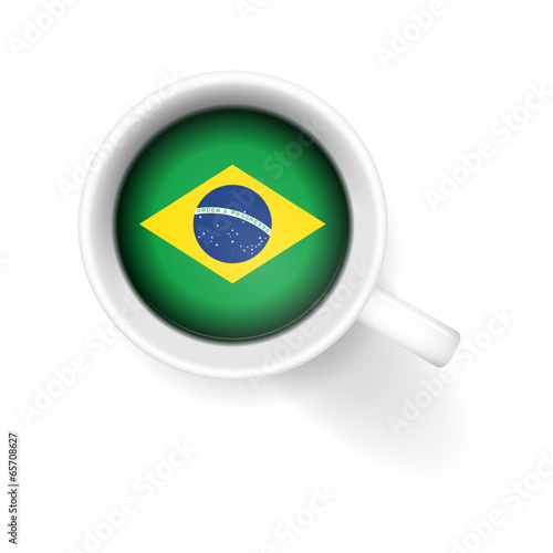 kaffeetasse von oben brasilien I