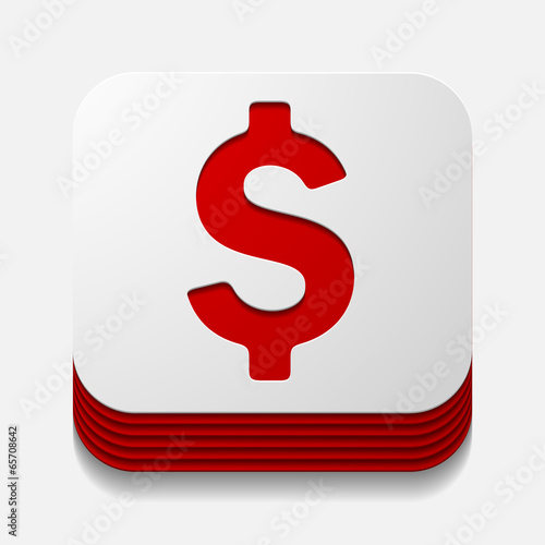 square button: money