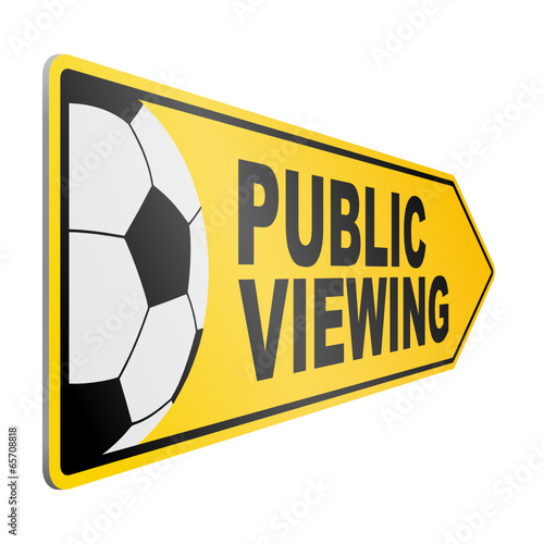 verkehrszeichen pfeil schraeg public viewing II