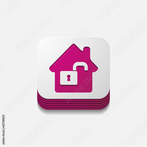 square button: house