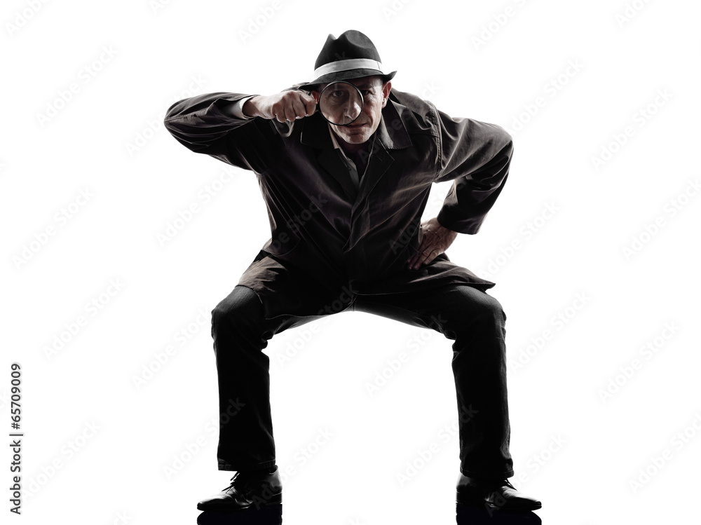 detective man criminal investigations silhouette detective man criminal investigations silhouette