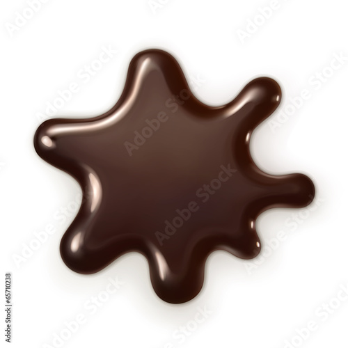 Chocolate drop, vector illustration