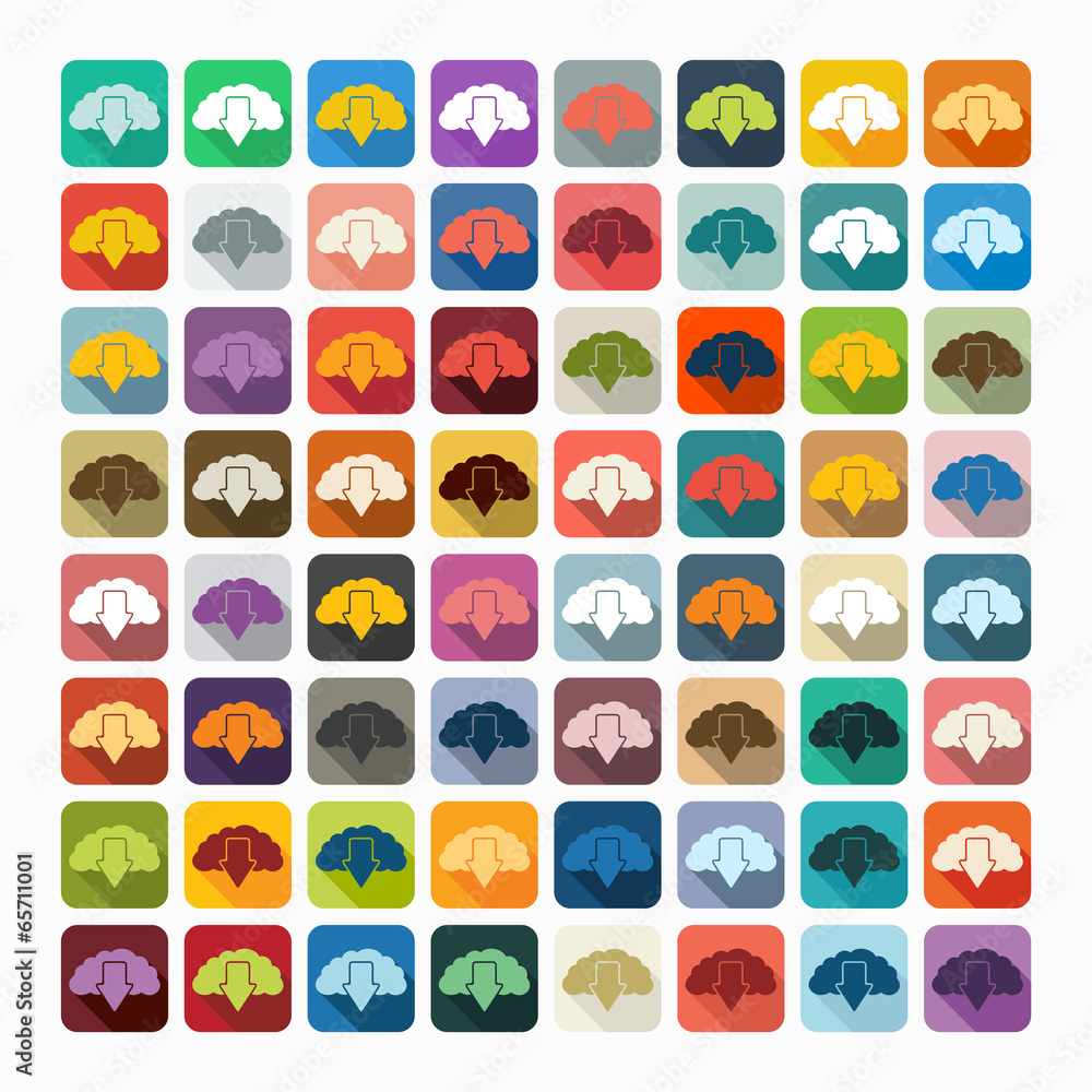 Flat design: cloud Flat design: cloud
