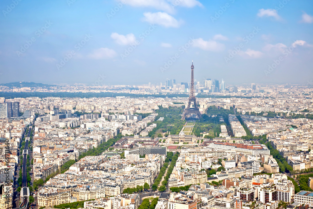 Panorama of city Paris