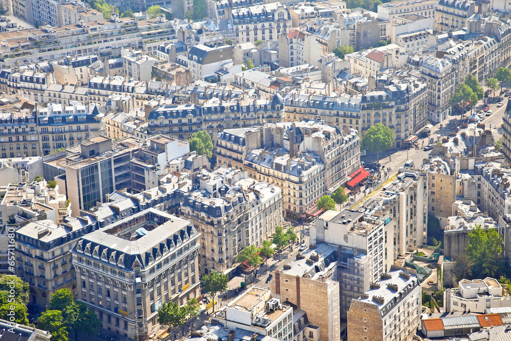 Naklejka premium Panorama of city Paris