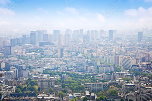 Panorama of city Paris