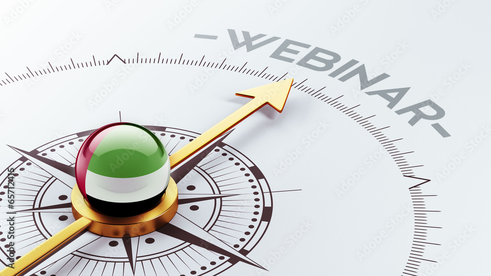 United Arab Emirates. Webinar Concept United Arab Emirates. Webinar Concept