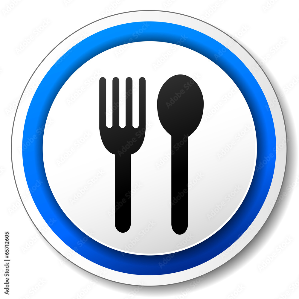 Vector restaurant icon Vector restaurant icon