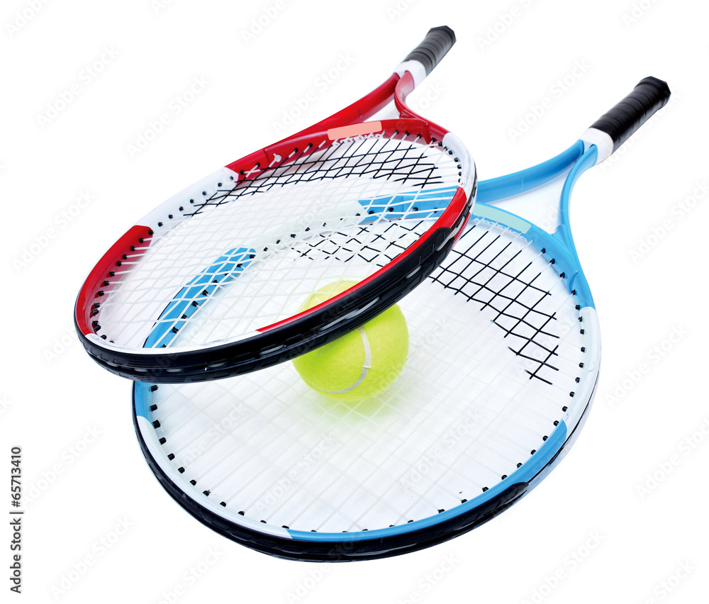 Tennis racket and ball Stock Photo | Adobe Stock