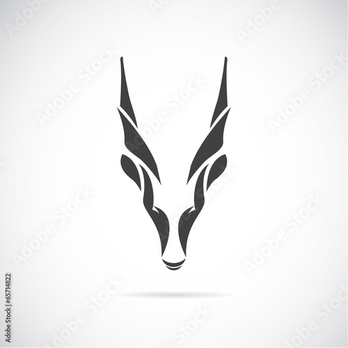 Vector image of an goat head (Goral)
