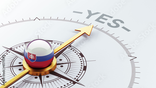 Canvas Print Slovakia Yes Concept