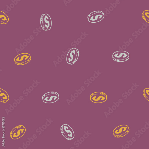 seamless background: money