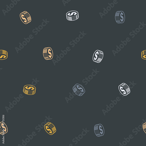 seamless background: money