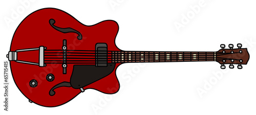 old electric guitar
