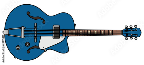 old electric guitar