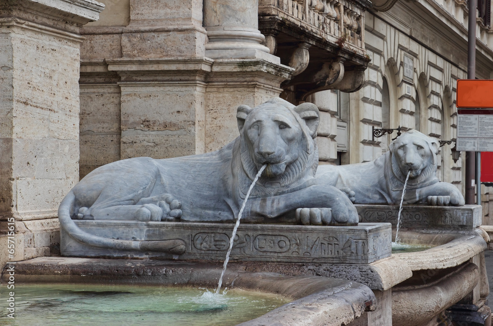 Naklejka premium The Fontana dell'Acqua Felice in Rome