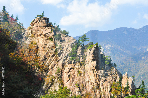 Mountain landscape of Seoraksan National Park, South Korea