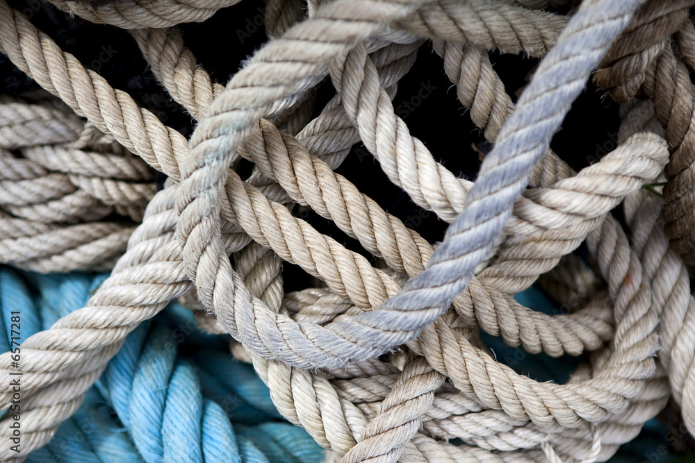 Background of strings and ropes