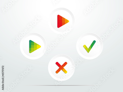 Web icon elements arrows with buttons Free Download Web icon elements arrows with buttons - GFXLoad