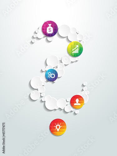 Infographic design on the background. Vector illustration
