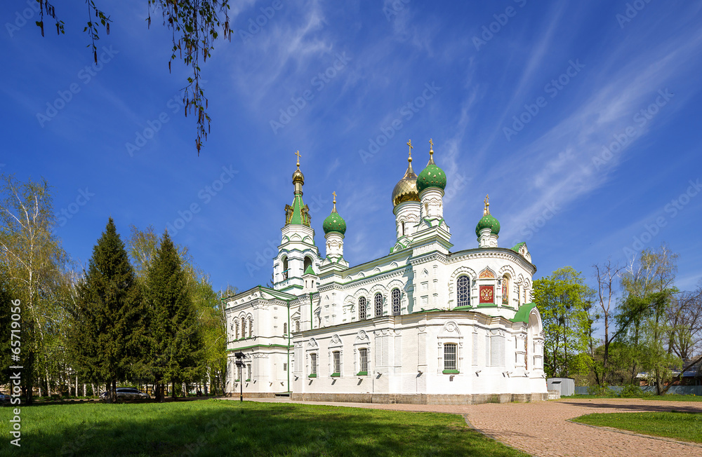 orthodox church on the place of Battle of Poltava. Ukraine.