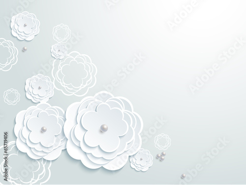 Lovely wedding paper card element pattern design