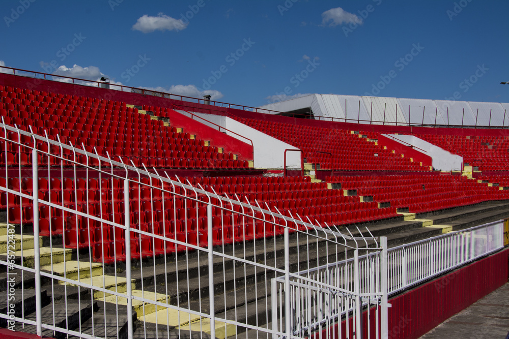 Obraz premium Seats red at stadium