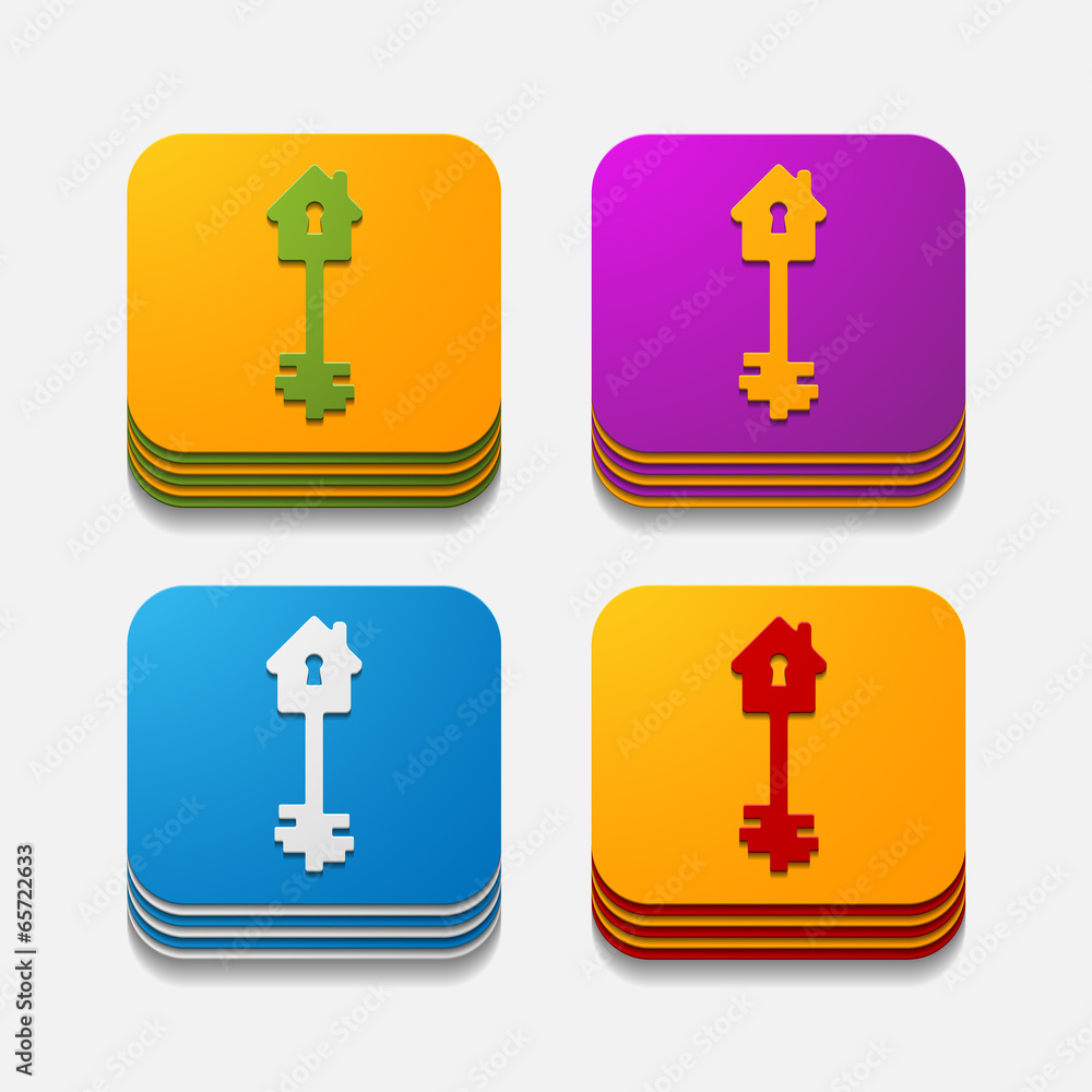 square button: key square button: key
