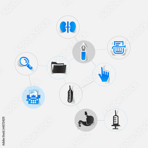 Set of medical icons