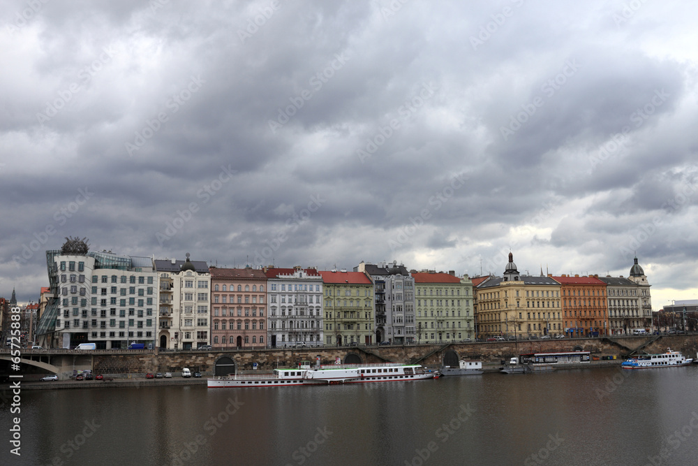 Fototapeta premium Landscape of Rasinovo embankment