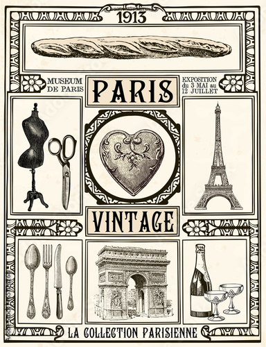 Poster Paris Vintage