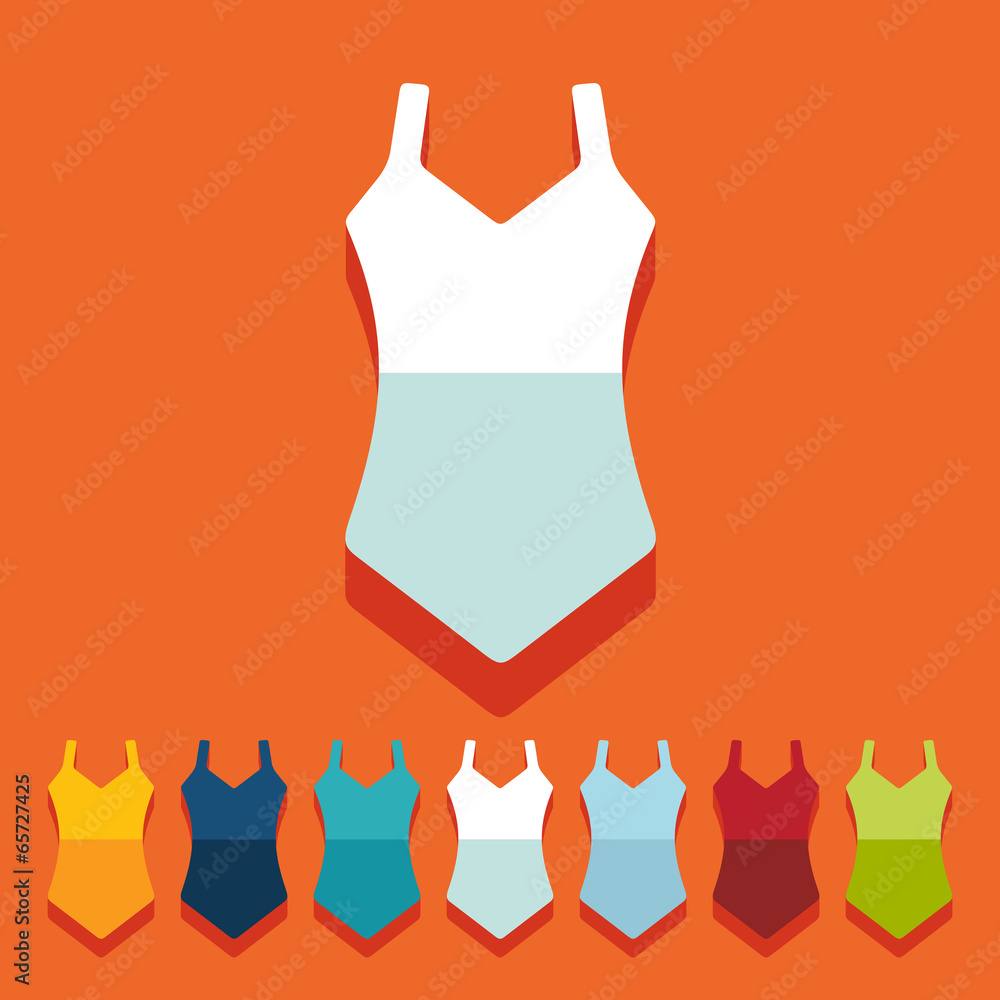 Flat design: swimsuit Flat design: swimsuit