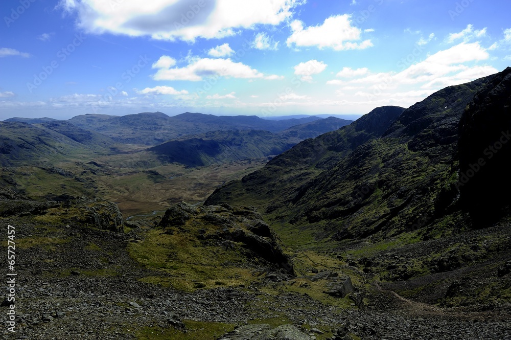 Eskdale Valley from Mickledore Ridge