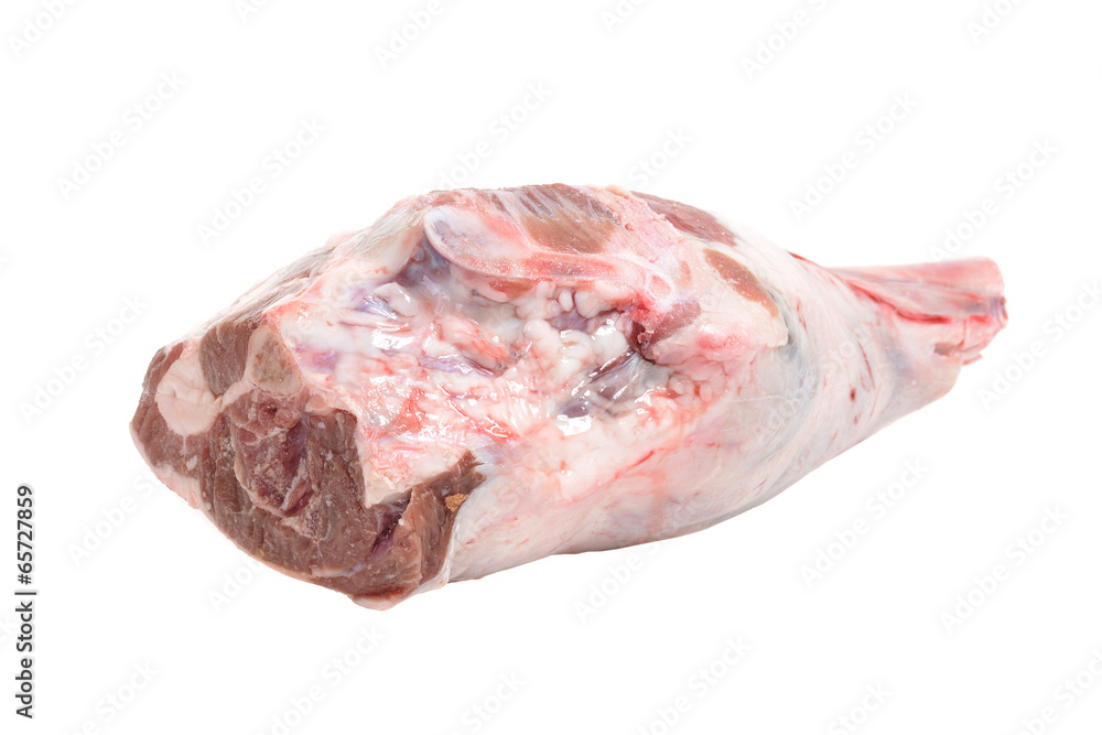 raw leg of lamb