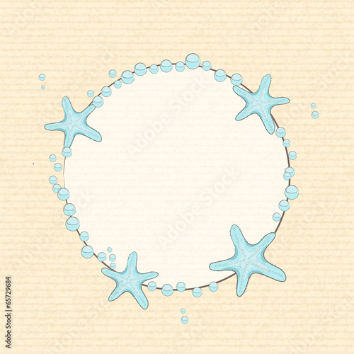 starfish and bubble background